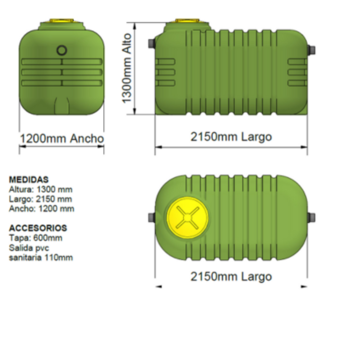 Fosa séptica 5000 litros 24 personas. - Imagen 3